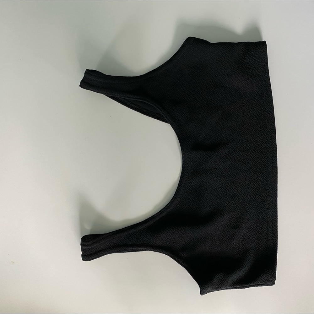 Black bra style top